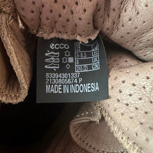 Ecco Womens Exostrike Leather Hiking Ankle Boot Size 39 (8-8.5 US) Morel Outdoor - Picture 7 of 7